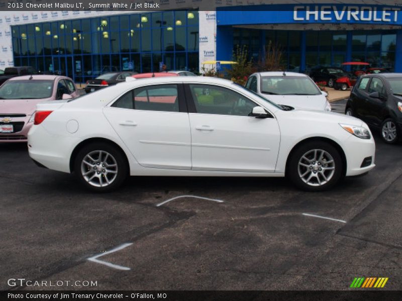 Summit White / Jet Black 2013 Chevrolet Malibu LT