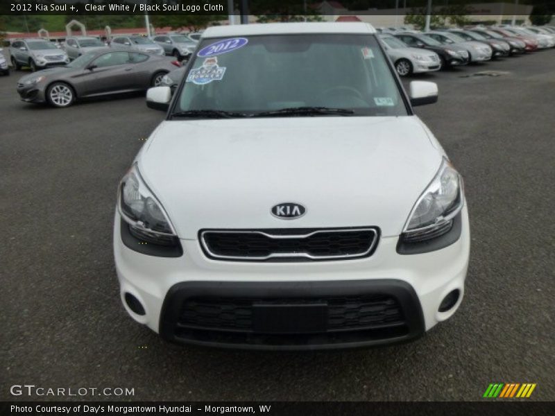 Clear White / Black Soul Logo Cloth 2012 Kia Soul +