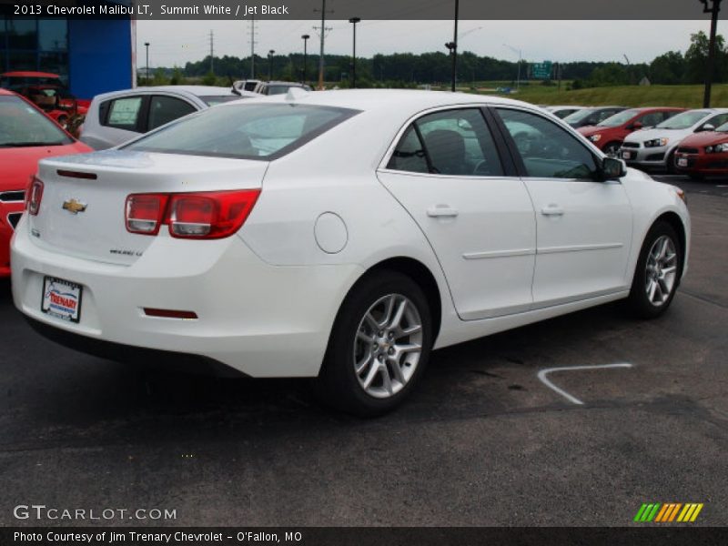 Summit White / Jet Black 2013 Chevrolet Malibu LT