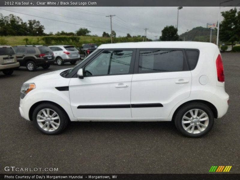 Clear White / Black Soul Logo Cloth 2012 Kia Soul +
