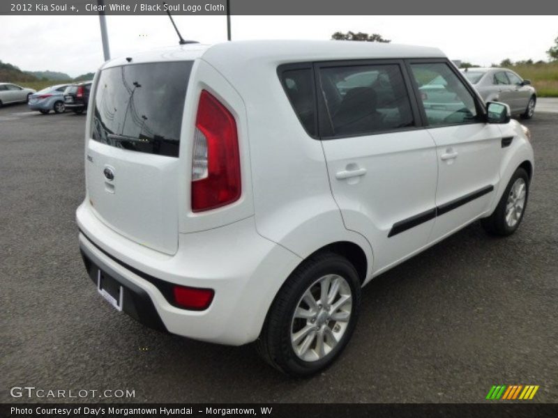 Clear White / Black Soul Logo Cloth 2012 Kia Soul +