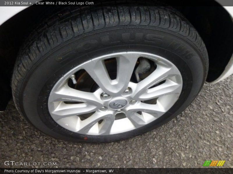 Clear White / Black Soul Logo Cloth 2012 Kia Soul +
