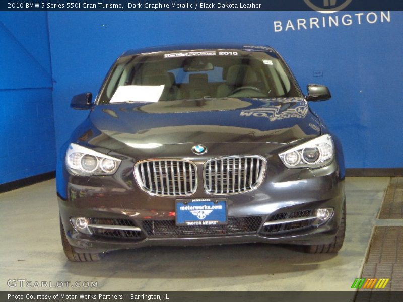 Dark Graphite Metallic / Black Dakota Leather 2010 BMW 5 Series 550i Gran Turismo
