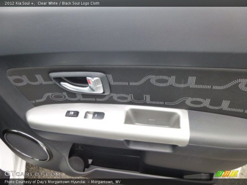 Clear White / Black Soul Logo Cloth 2012 Kia Soul +