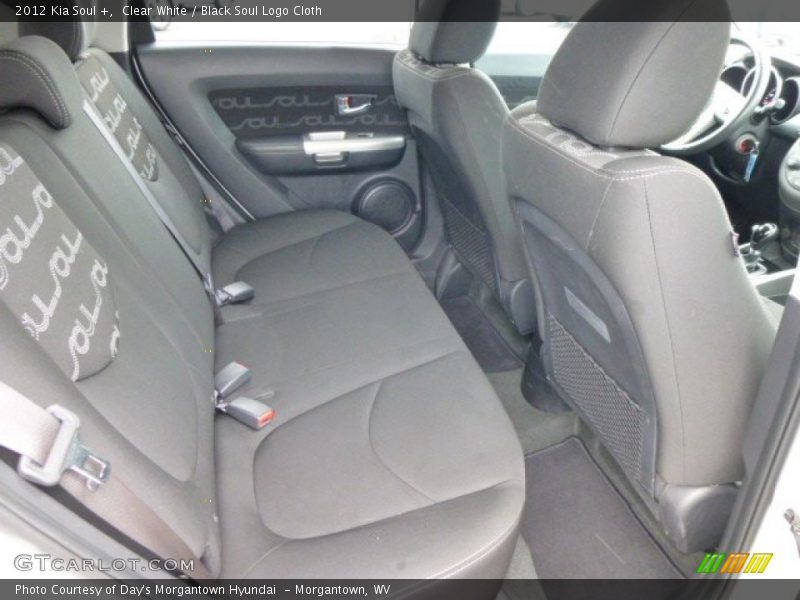 Clear White / Black Soul Logo Cloth 2012 Kia Soul +