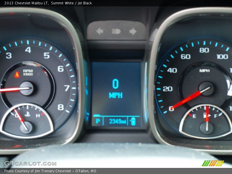 Summit White / Jet Black 2013 Chevrolet Malibu LT