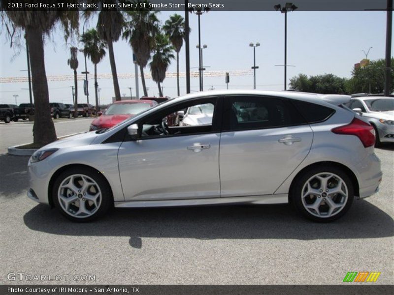 Ingot Silver / ST Smoke Storm Recaro Seats 2013 Ford Focus ST Hatchback