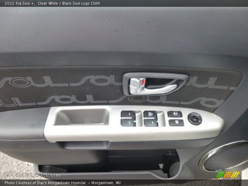 Clear White / Black Soul Logo Cloth 2012 Kia Soul +