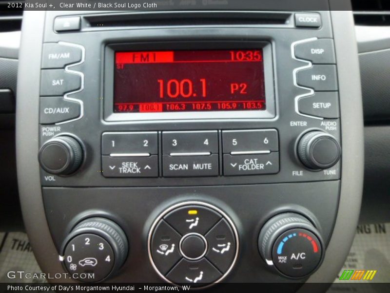 Clear White / Black Soul Logo Cloth 2012 Kia Soul +