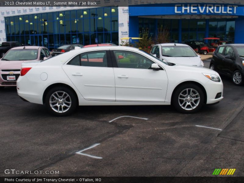 Summit White / Jet Black 2013 Chevrolet Malibu LT