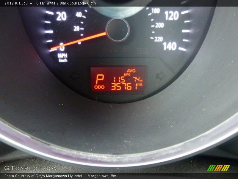Clear White / Black Soul Logo Cloth 2012 Kia Soul +