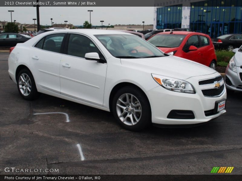 Summit White / Jet Black 2013 Chevrolet Malibu LT