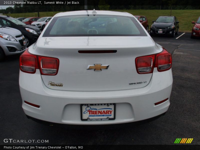 Summit White / Jet Black 2013 Chevrolet Malibu LT