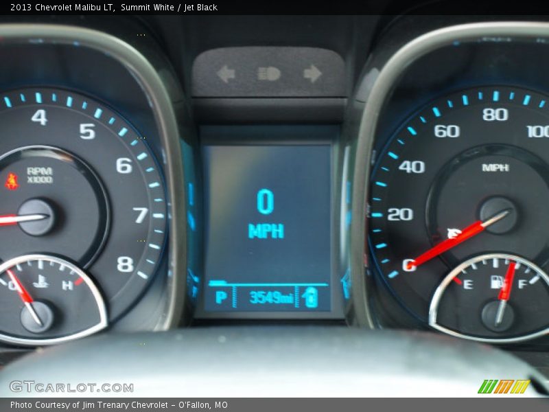 Summit White / Jet Black 2013 Chevrolet Malibu LT