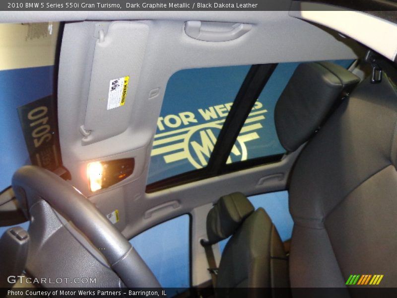 Dark Graphite Metallic / Black Dakota Leather 2010 BMW 5 Series 550i Gran Turismo
