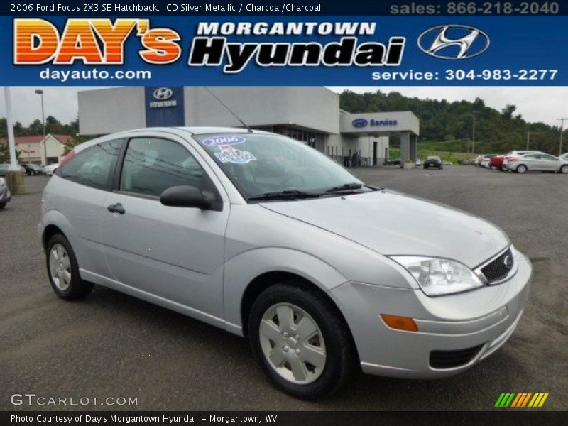 CD Silver Metallic / Charcoal/Charcoal 2006 Ford Focus ZX3 SE Hatchback