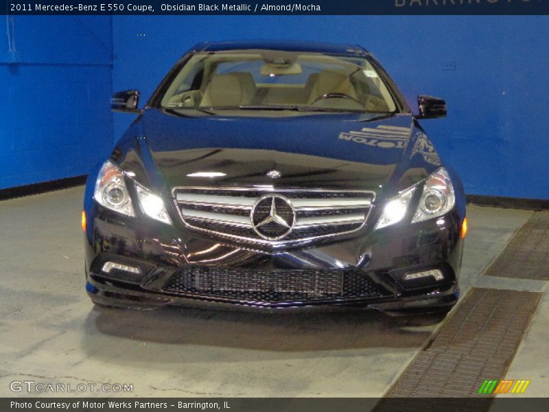 Obsidian Black Metallic / Almond/Mocha 2011 Mercedes-Benz E 550 Coupe