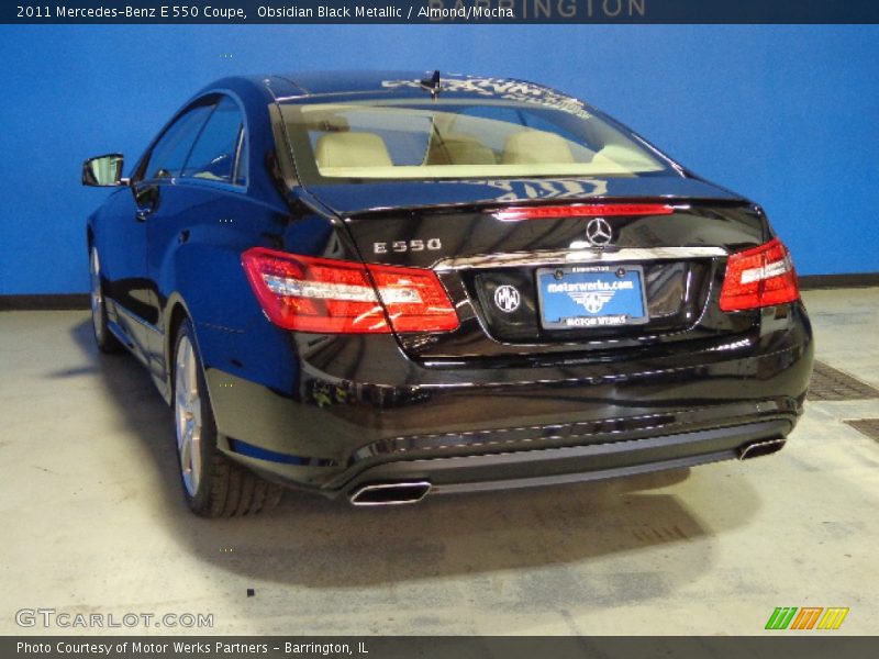 Obsidian Black Metallic / Almond/Mocha 2011 Mercedes-Benz E 550 Coupe