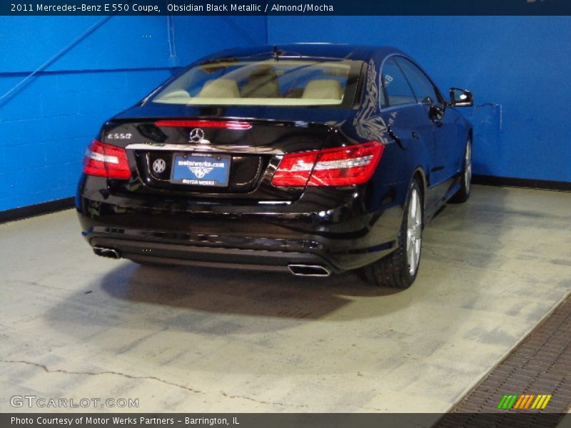 Obsidian Black Metallic / Almond/Mocha 2011 Mercedes-Benz E 550 Coupe
