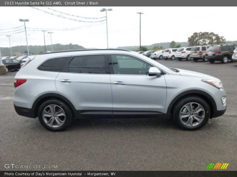 Circuit Silver / Black 2013 Hyundai Santa Fe GLS AWD
