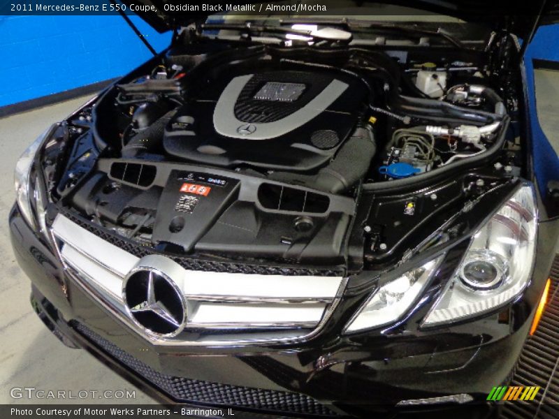 Obsidian Black Metallic / Almond/Mocha 2011 Mercedes-Benz E 550 Coupe