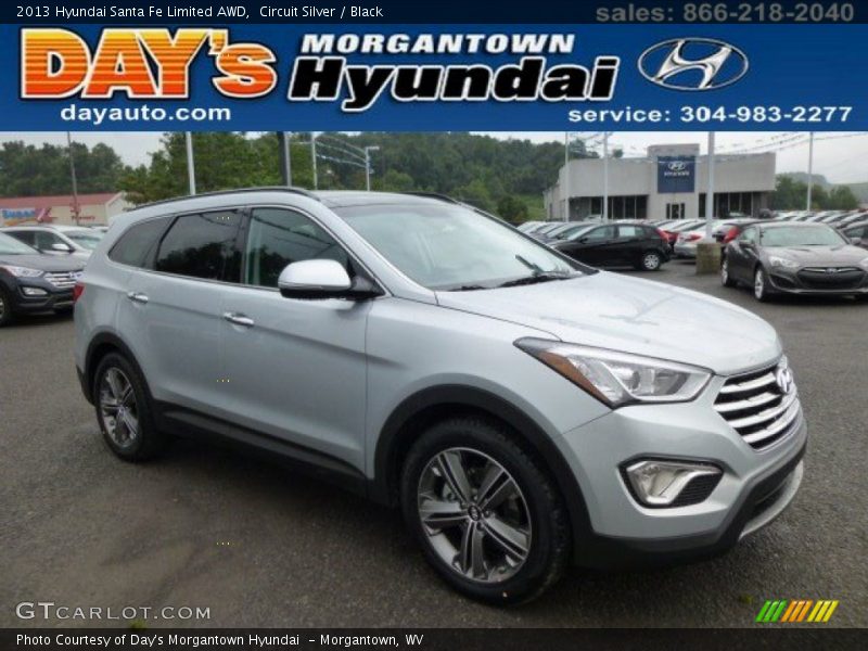 Circuit Silver / Black 2013 Hyundai Santa Fe Limited AWD