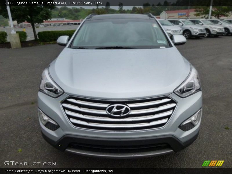 Circuit Silver / Black 2013 Hyundai Santa Fe Limited AWD
