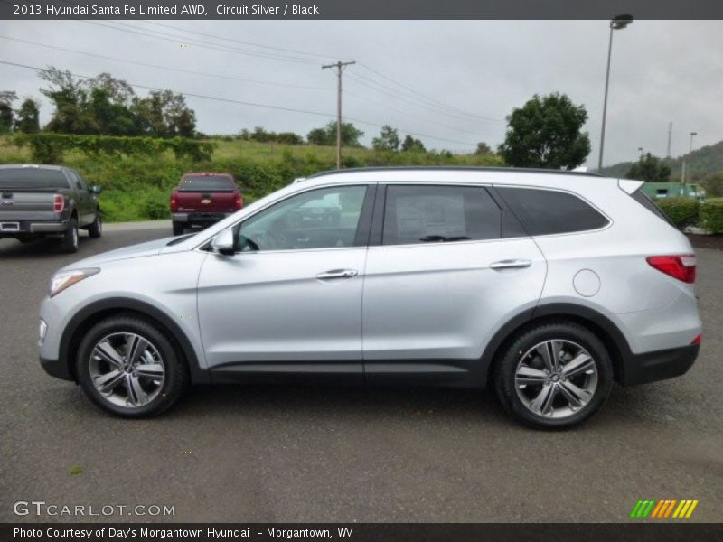 Circuit Silver / Black 2013 Hyundai Santa Fe Limited AWD