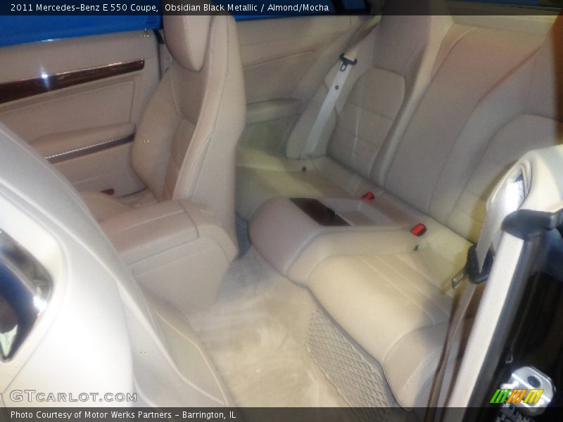 Obsidian Black Metallic / Almond/Mocha 2011 Mercedes-Benz E 550 Coupe