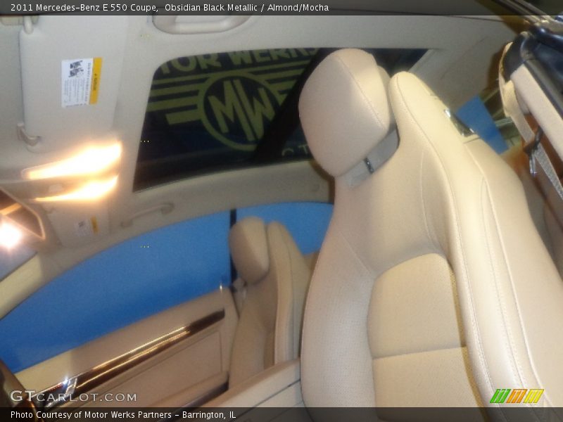 Obsidian Black Metallic / Almond/Mocha 2011 Mercedes-Benz E 550 Coupe