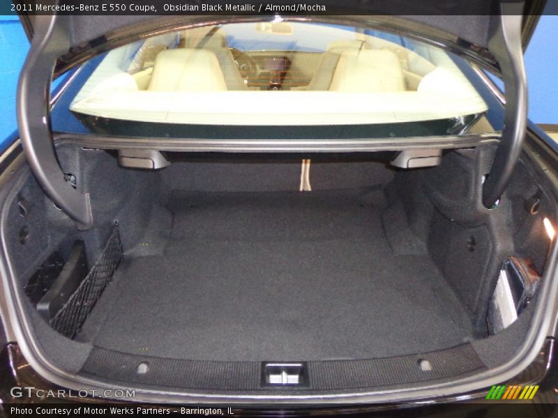 Obsidian Black Metallic / Almond/Mocha 2011 Mercedes-Benz E 550 Coupe