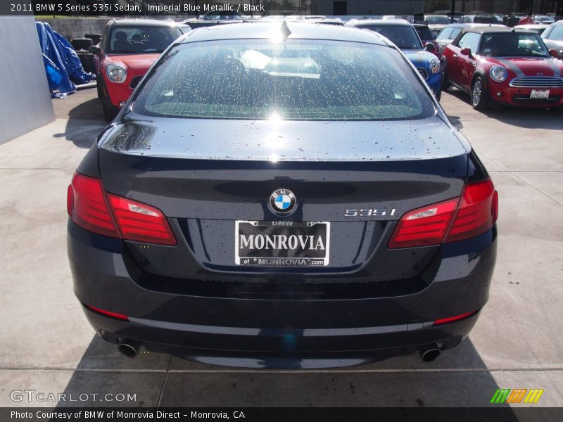 Imperial Blue Metallic / Black 2011 BMW 5 Series 535i Sedan