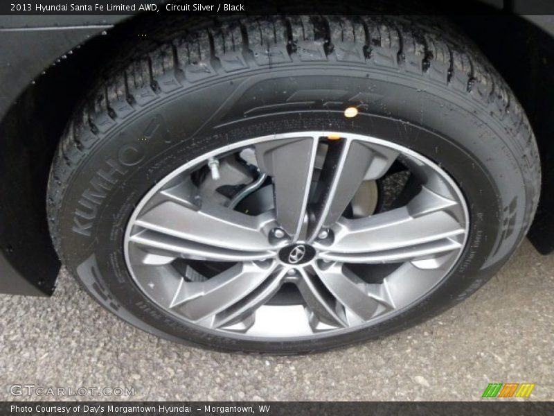 Circuit Silver / Black 2013 Hyundai Santa Fe Limited AWD
