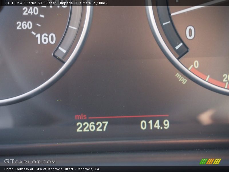 Imperial Blue Metallic / Black 2011 BMW 5 Series 535i Sedan