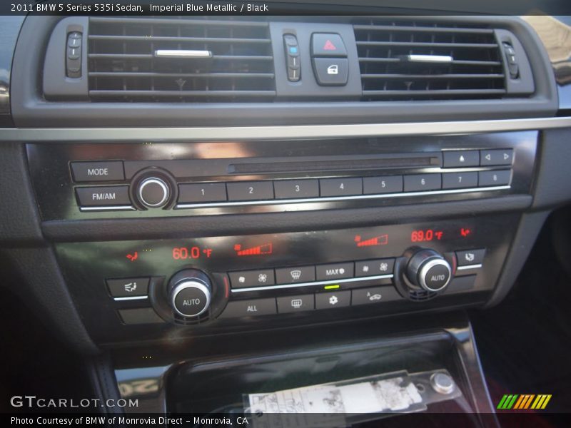 Imperial Blue Metallic / Black 2011 BMW 5 Series 535i Sedan