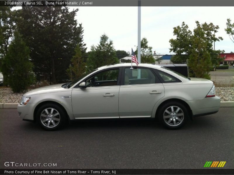 Dune Pearl Metallic / Camel 2008 Ford Taurus SEL