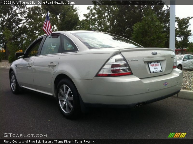 Dune Pearl Metallic / Camel 2008 Ford Taurus SEL
