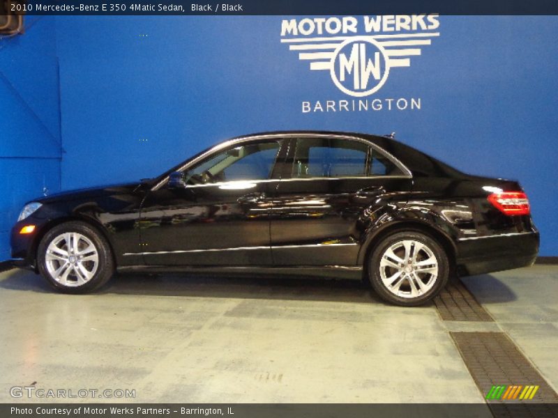 Black / Black 2010 Mercedes-Benz E 350 4Matic Sedan