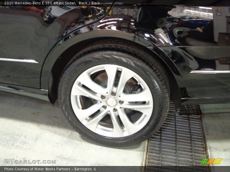 Black / Black 2010 Mercedes-Benz E 350 4Matic Sedan