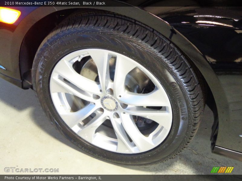 Black / Black 2010 Mercedes-Benz E 350 4Matic Sedan