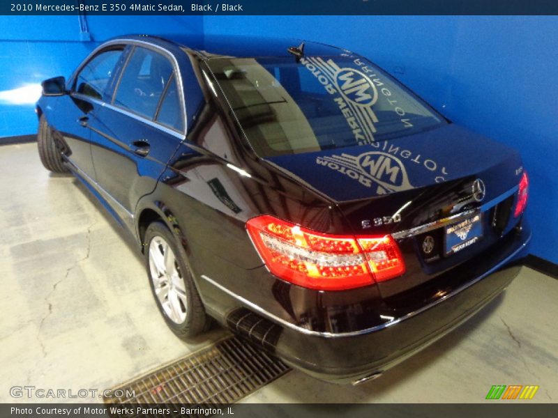 Black / Black 2010 Mercedes-Benz E 350 4Matic Sedan