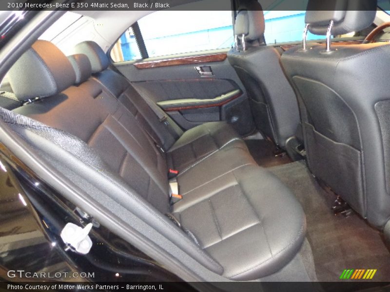 Black / Black 2010 Mercedes-Benz E 350 4Matic Sedan