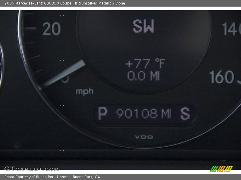 Iridium Silver Metallic / Stone 2006 Mercedes-Benz CLK 350 Coupe