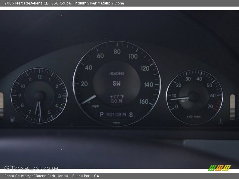 Iridium Silver Metallic / Stone 2006 Mercedes-Benz CLK 350 Coupe