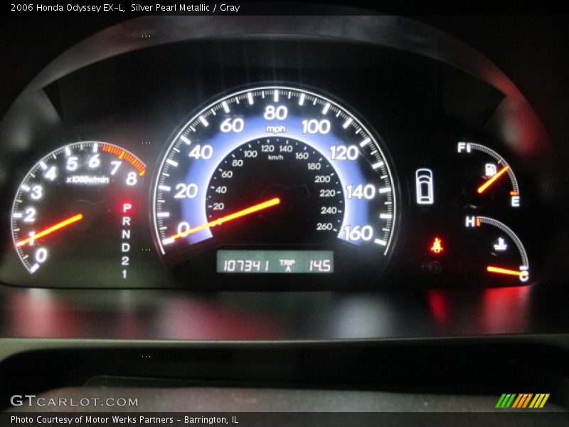 Silver Pearl Metallic / Gray 2006 Honda Odyssey EX-L