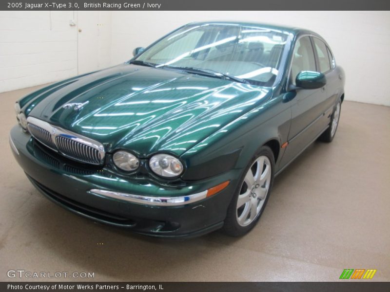 British Racing Green / Ivory 2005 Jaguar X-Type 3.0