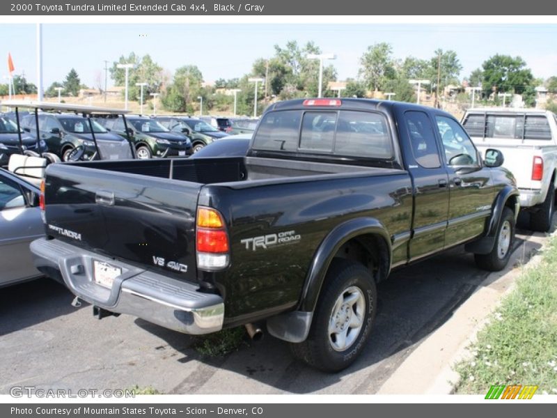 Black / Gray 2000 Toyota Tundra Limited Extended Cab 4x4