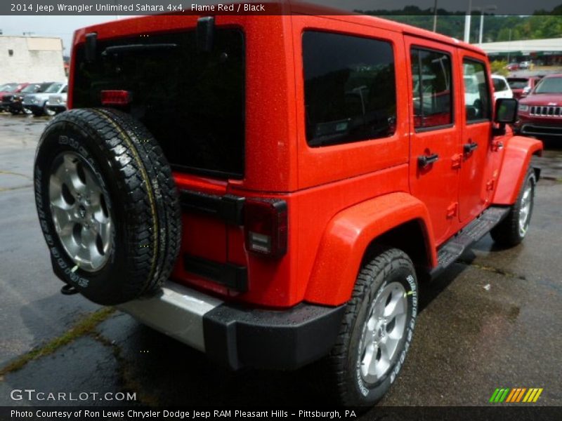 Flame Red / Black 2014 Jeep Wrangler Unlimited Sahara 4x4