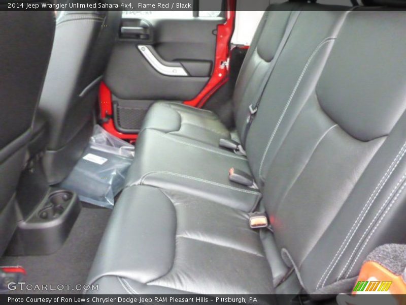 Rear Seat of 2014 Wrangler Unlimited Sahara 4x4