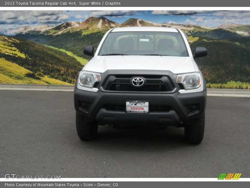 Super White / Graphite 2013 Toyota Tacoma Regular Cab 4x4